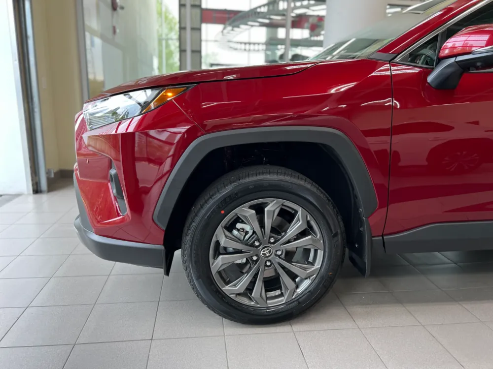 2023 toyota rav4 hybrid limited red with black interior 5